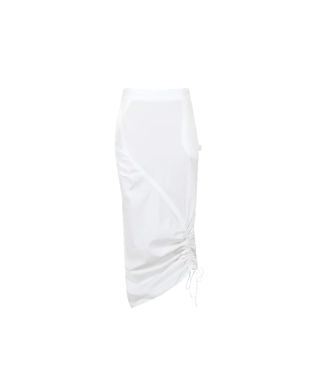 DONOVAN TIE SKIRT WHITE