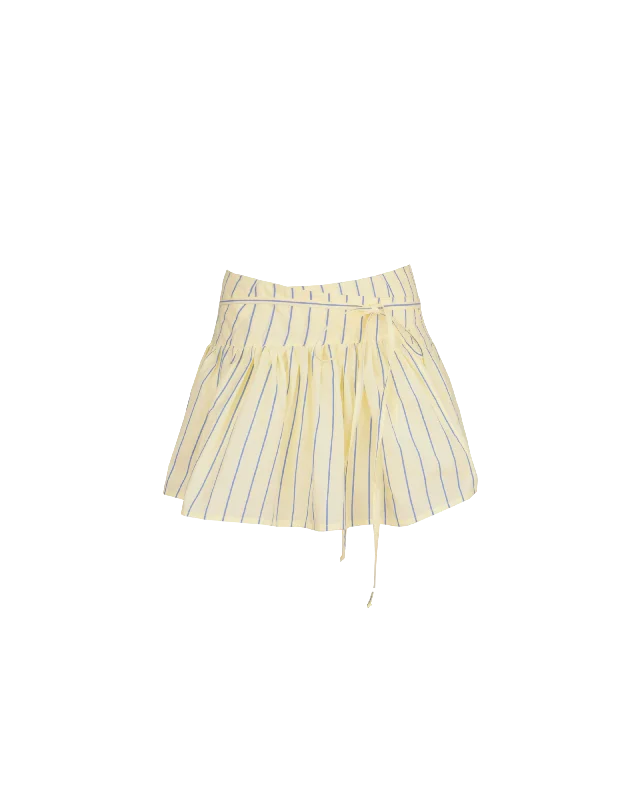 RODEO MINI SKIRT BUTTER NAVY STRIPE