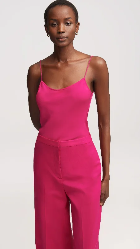 Camisole in Double Georgette | Fuchsia