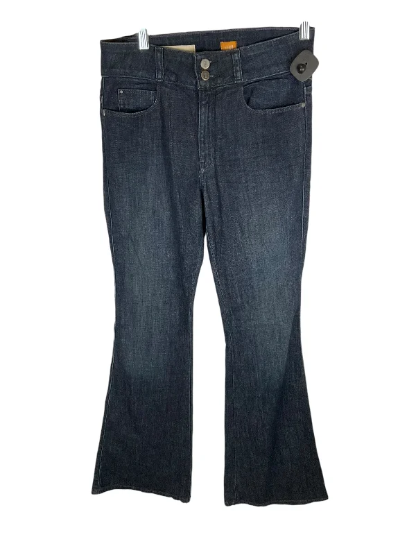 Jeans Flared By Pilcro In Blue Denim, Size: 6