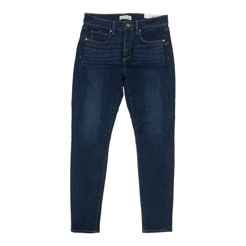 Jeans Skinny By Loft In Blue Denim, Size:6