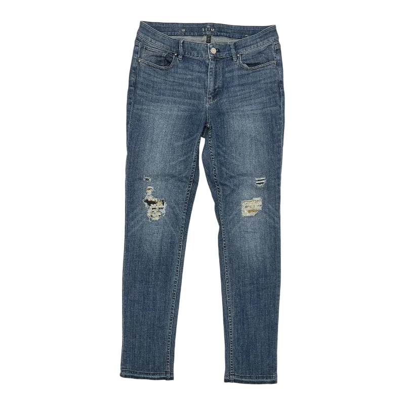 Jeans Skinny By White House Black Market In Blue Denim, Size:10