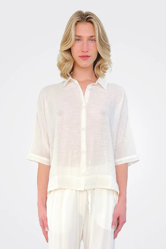 Linen Cotton Shirt - Natural