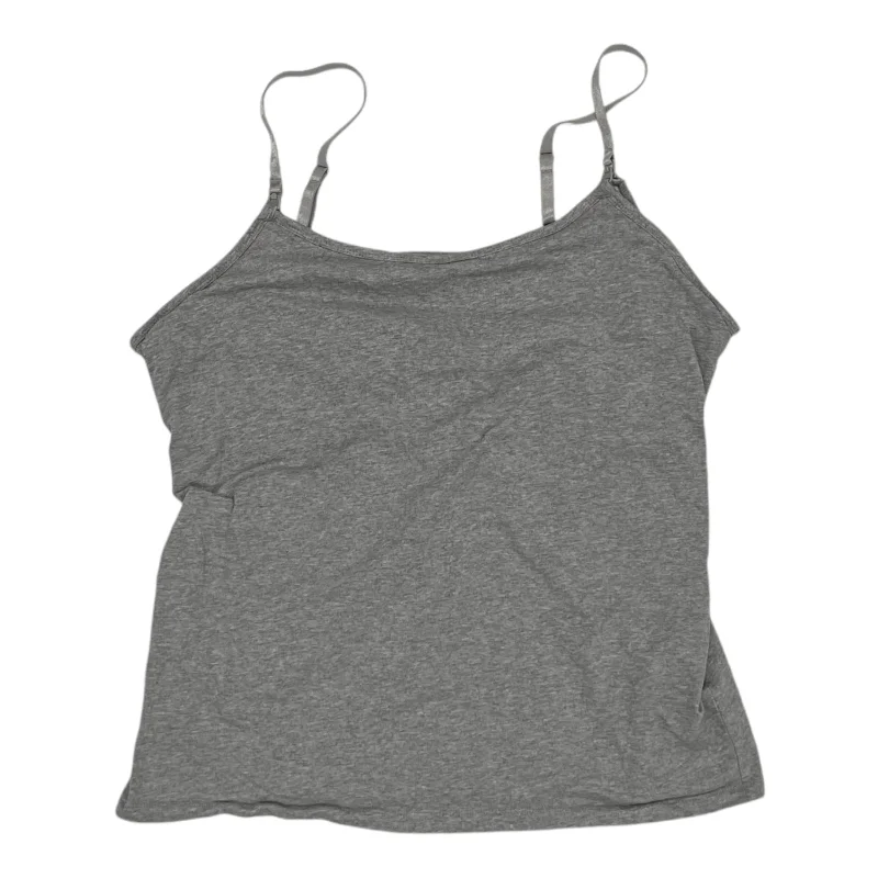 Mat Tank Top By Motherhood In Grey, Size:Xl