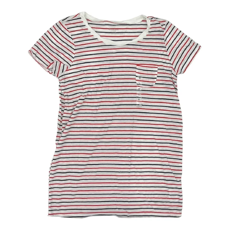 Mat Top Ss By Motherhood In Striped Pattern, Size:S