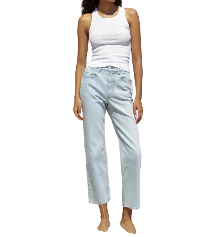 Rae Cropped Straight Jeans In Twin Flame