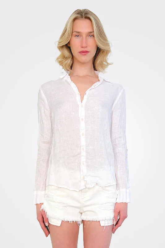 Romy Thread Shirt - White Pink