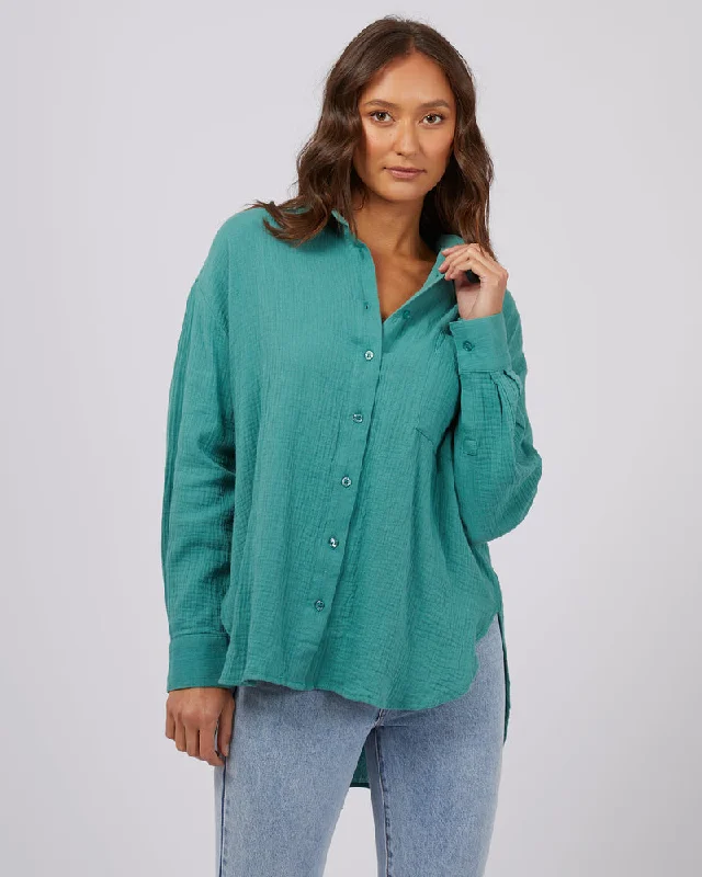 Silent Theory Mahlia Shirt Green