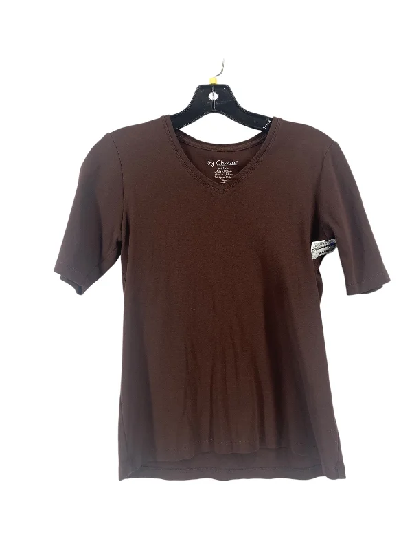 Top Short Sleeve By Chicos In Brown, Size: 0