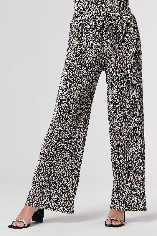 Saloos Golden Foil Lines Trousers