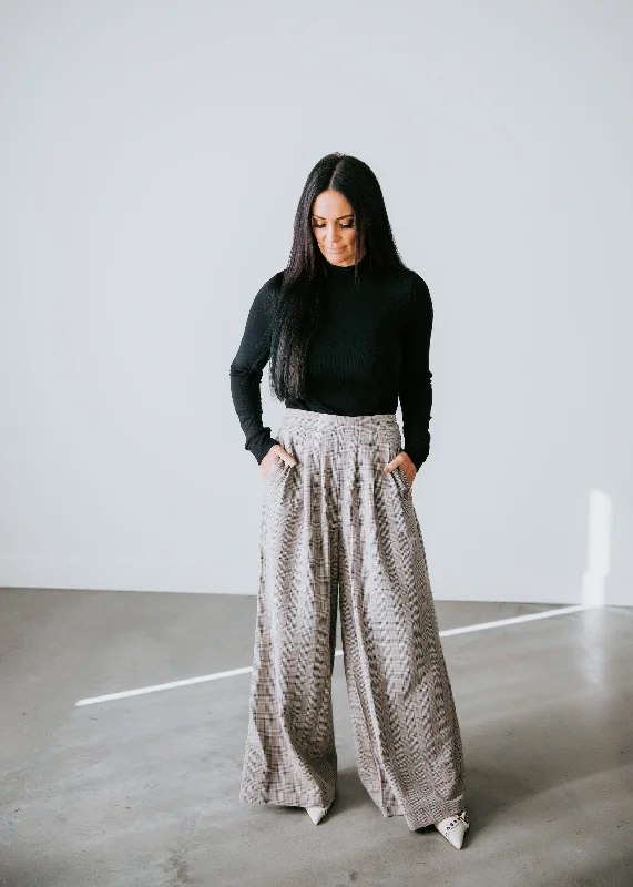 Griffin Plaid Wide Leg Pants