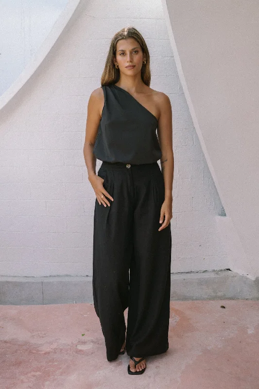 Maggie Black Wide Leg Pants