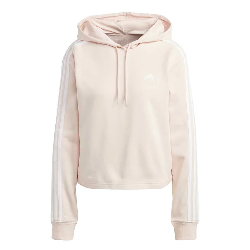 adidas - Women's Essentials Three Stripes French Terry Crop Hoodie (IC9914)