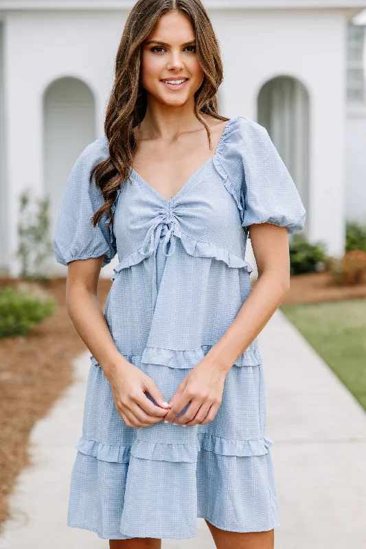 What Could Be Powder Blue Babydoll Dress