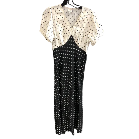 Dress Casual Maxi By A New Day In Polkadot Pattern, Size: M