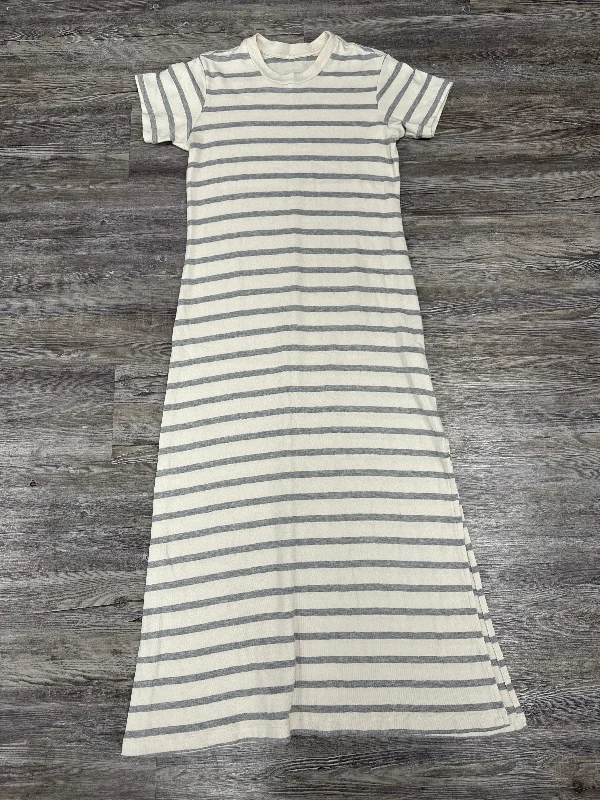 Dress Casual Maxi By Citizens Of Humanity In Grey & White, Size: S