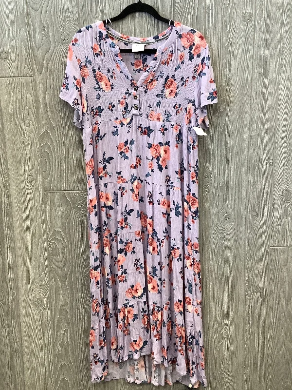 Dress Casual Maxi By Knox Rose In Purple, Size: M