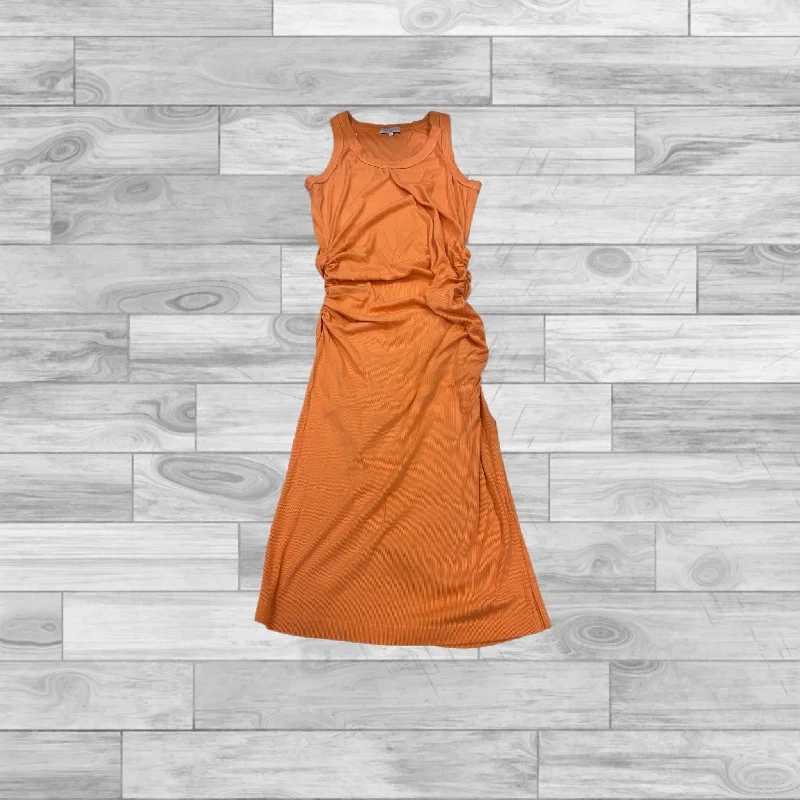 Dress Casual Maxi By Michael Simon In Orange, Size: Xl