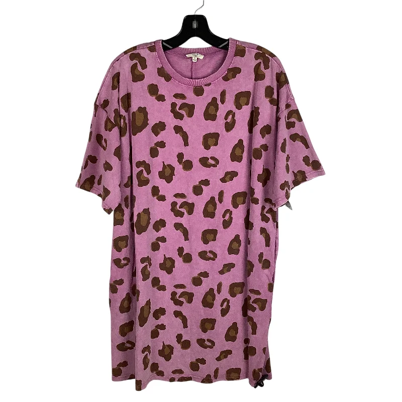 Dress Casual Midi By Easel In Animal Print, Size: M