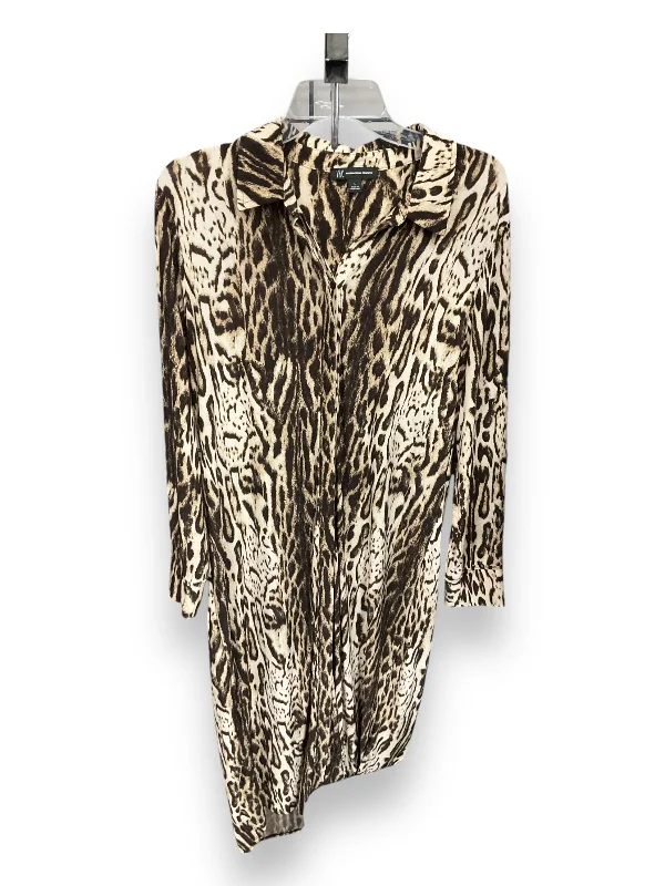 Dress Casual Midi By Inc In Animal Print, Size: L