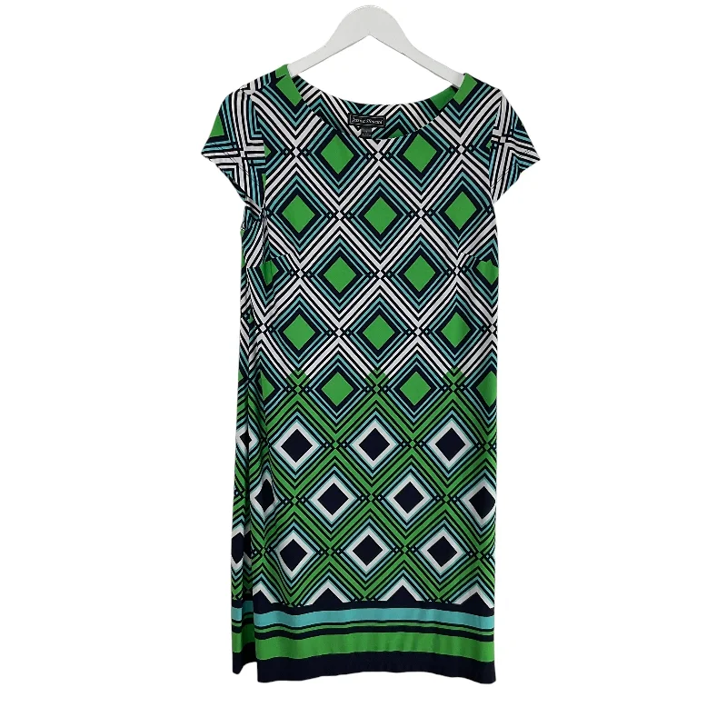 Dress Casual Midi By Jessica Howard In Blue & Green, Size: M