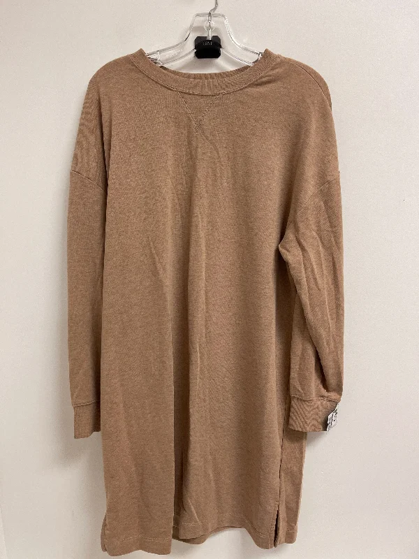 Dress Casual Midi By Old Navy In Brown, Size: L