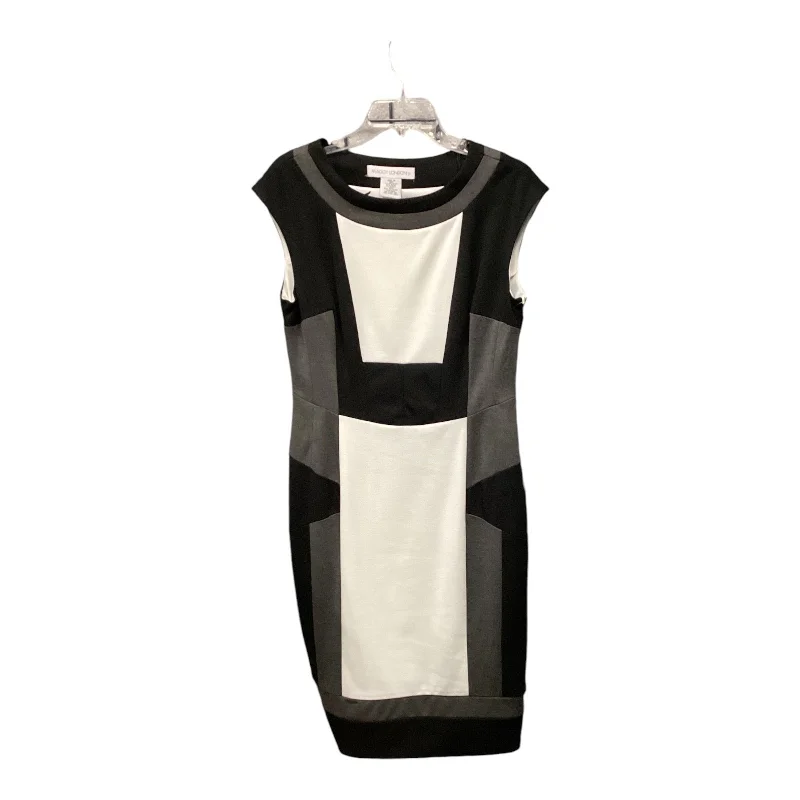 Dress Party Midi By Maggy London In Black & White, Size: 14