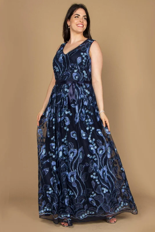 R&M Richards 3724 Long Sleeveless Maxi Dress Sale