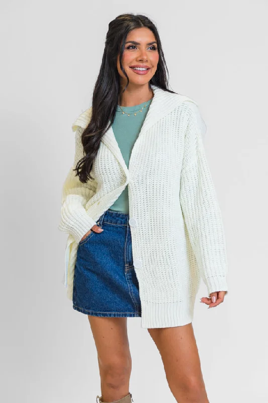 All In Theory Cream Oversized Cardigan SALE FINAL SALE