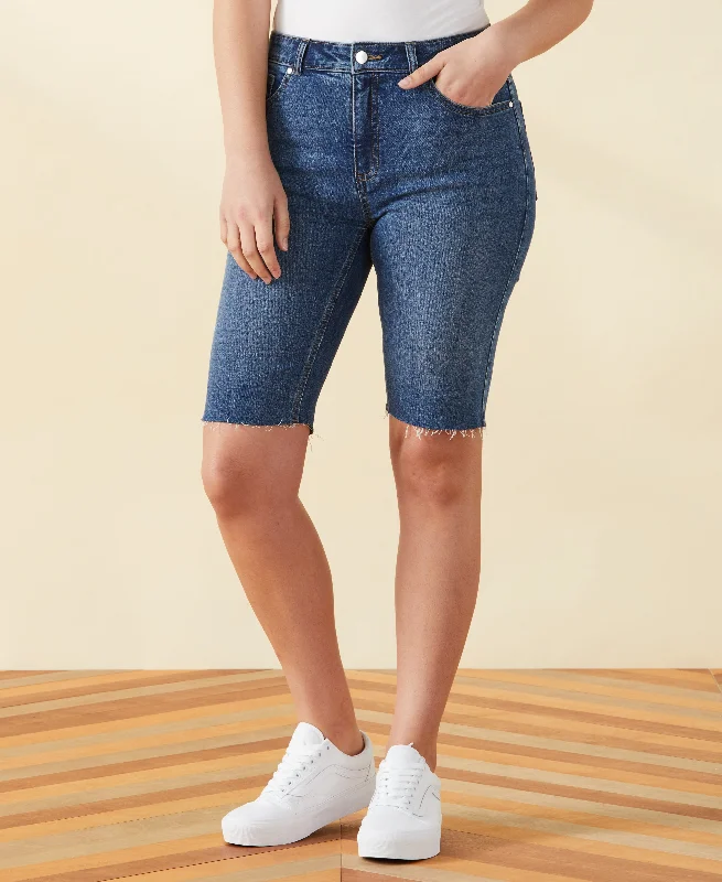 Classic Fit Denim Bermuda Short