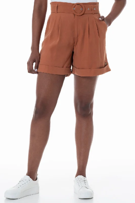 Cuff Shorts _ 151987 _ Stone