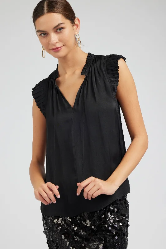 Margot Pleated Sleeve Blouse