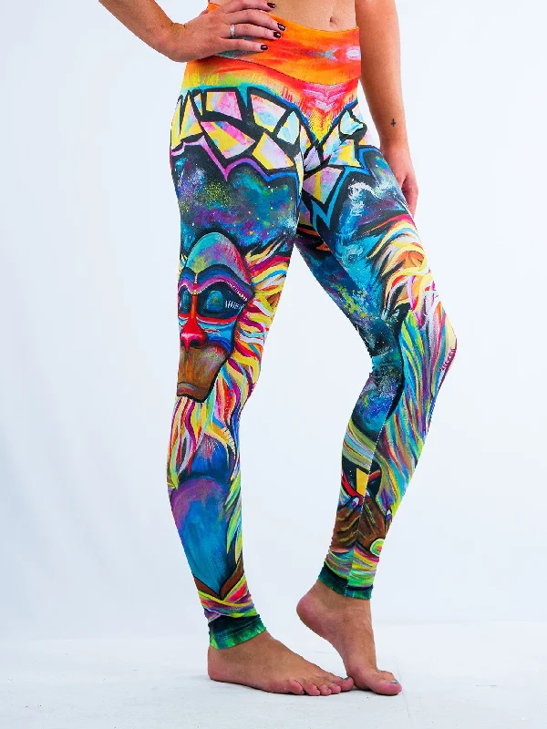 Meditating Rafiki Leggings