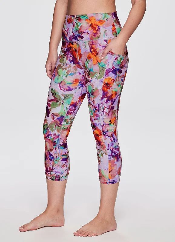 Tropical Floral Super Soft Capri